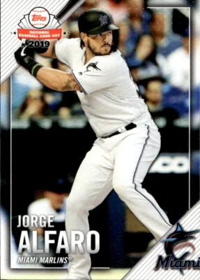 2019 Topps National Baseball Card Day Jorge Alfaro 15 Miami Marlins - Image 1 of 2