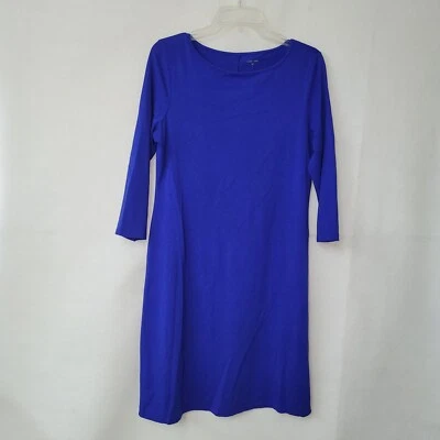 Vestido Granate Hill Para Mujer S Azul Cobalto Elástico Tejido Manga 3/4 Funda Clásica Foto 1 de 4