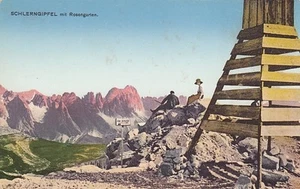 Ansichtskarte Italien   Schlern Gipfel mit Rosengarten - Picture 1 of 1