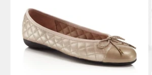 Paul Mayer Attitudes Best Patent Champagne/Nappa Champagne Ballet Flat 5-11/NEW! - Picture 1 of 1