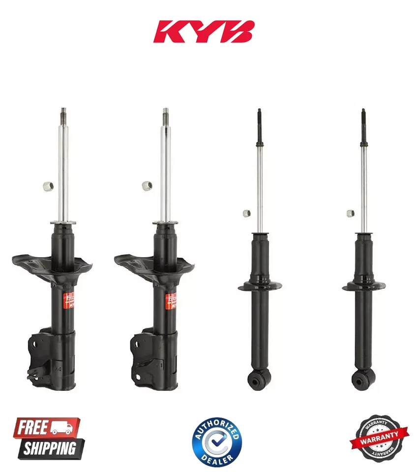 KYB 4 PUNTALES AMORTIGUADORES para MITSUBISHI 1.8 MIRAGE 4/97 a 02 333318 333319 341140 Foto 1 de 1