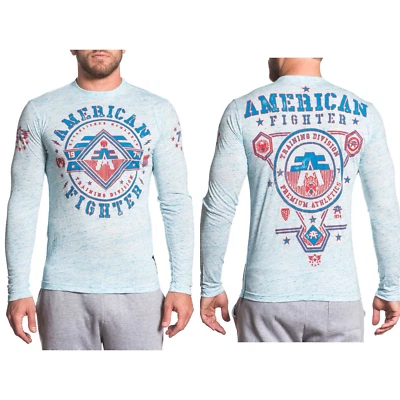 AMERICAN FIGHTER Men's T-Shirt L/S CURTIS Athletic MMA * - Image 1 of 4