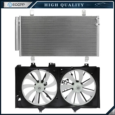 AC Condenser Cooling Fan Kit For 2012 2013 2014 2015-2017 Toyota Camry Foto 1 de 4