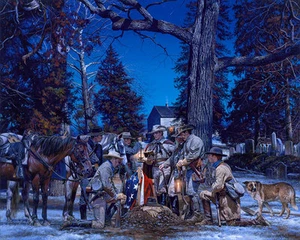 Ranger Farewell By John Paul Strain Signed Artist Proof Lithographic Print - Picture 1 of 1