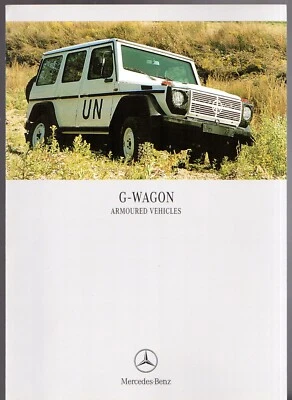 Mercedes-Benz G-Wagen 270 CDi Armoured Vehicles 2004 UK Market Foldout Brochure  - image 1 of 2