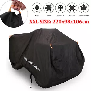 Cubierta impermeable XXL para ATV Polaris Honda Yamaha Can-Am Suzuki negra - Imagen 1 de 17