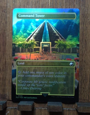 COMMAND TOWER (BORDERLESS FOIL) Universes Beyond: Jurassic World Collection MTG - Image 1 of 4