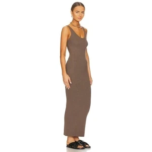 Enza Costa Damen XS/S Pilz Maxi Tank Kleid gerippt ärmellos Sommer - Bild 1 von 9
