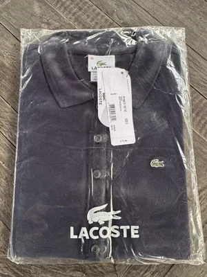 Camisa polo Lacoste para mujer manga corta cuello logotipo azul marino elástica PF169E Foto 1 de 2