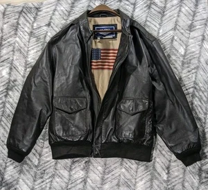 Airforce Airborne Lederjacke Herren XLT braun Flug Flieger Flieger Bomber gebraucht, in einwandfreiem Zustand - Bild 1 von 14