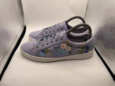 Zapatilla deportiva con cordones de lona floral talla 8 de gamuza Keds para mujer Foto 1 de 4