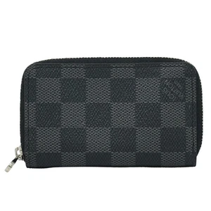 Louis Vuitton Zippy Coin Purse N63076 Damier Graphite Canvas Black - Picture 1 of 15