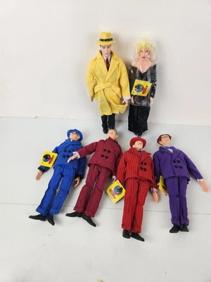 Vtg DICK TRACY Breathless Mahoney Flattop Bigboy Pruneface Itchy 9.5" Disney  - Image 1 of 4