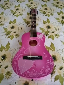 Pink Children's Acoustic Guitar First Act Discovery Model Pg3095 - Picture 1 of 20