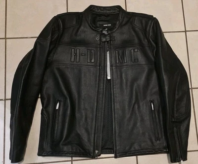 Chaqueta de montar de cuero genuina Harley Davidson (HD MC) 97076-11VM/002L *NUEVA... Foto 1 de 4