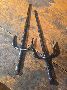 Pair Of BlackbSai Martial Arts Weapons Paichong 18.5" - Picture 1 of 7