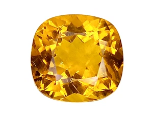 5,60 CTS & 11,6 X 11,0 X 7,3 MM _ KISSENFORM NATÜRLICHER (HELIODOR) BERYLL ED... - Bild 1 von 3