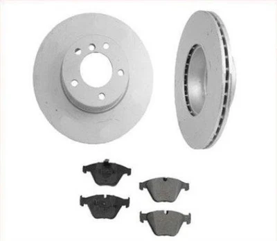 Fits For BMW 08-12 328i / 10-12 328Xi 3.0L (2) Front Brake Rotors Ceramic Pads - Image 1 of 4