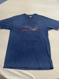 Camiseta Sugarbush Vermont Estación de Esquí Azul Marino Vintage Puntada Única Talla Grande - Imagen 1 de 7