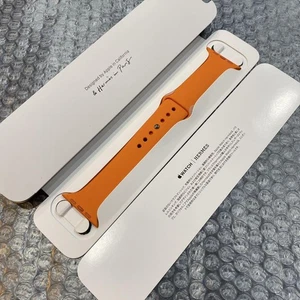 Apple Watch Hermès Orange Sport Band M/L for Series 1-10, SE & Ultra - Photo 1 sur 4