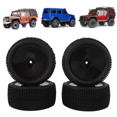 Schwarz 4 Stücke 1/10 Rc Off Road Rad Reifen Universal Reifen Für Raider - Bild 1 von 4