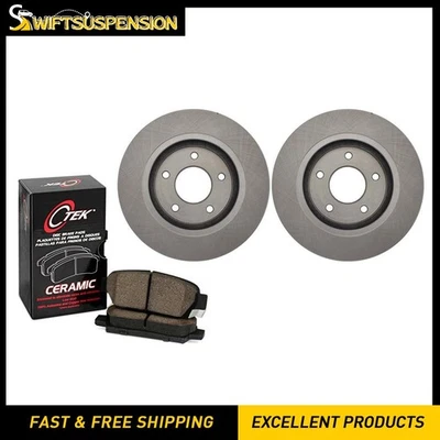 Conjunto de pastilhas de freio a disco dianteiro rotor de freio a disco C-Tek para Chevrolet Lumina 1995-2001 - Imagem 1 de 4