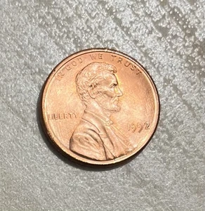1992 Lincoln Penny Wide AM, DDO, DDR, Obverse Streaks, Rim Error - Picture 1 of 20