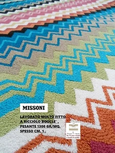 Teppich MISSONI Bad Küche etc. cm. 90 x 60 doppelseitig schwer 1300 gr/qm - Bild 1 von 14
