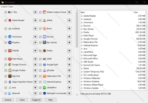 Windows File Cleaner - Customizable System Cleanup Utility (65+ Applications) - Afbeelding 1 van 3
