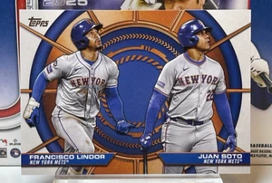 Serie 2 de béisbol Topps 2025 - Francisco Lindor y Juan Soto DD-3 - Dúos dinámicos - Imagen 1 de 2