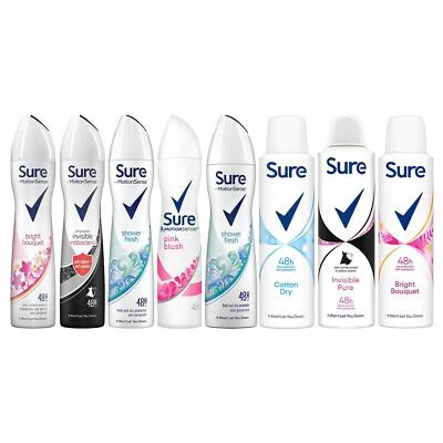 Sure Motion Sense Women Anti Perspirant Deodorant, 6 Pack, 150ml or 250ml - Image 1 of 4