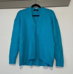 Club Monaco Teal V Neck Sweater SZ S - Picture 1 of 9