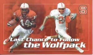 2004 NC State Football Postkarte NCSU North Carolina TA McLendon Straßenbahnhalle - Bild 1 von 2