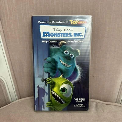 Disney Pixar Monsters Inc VHS Movie RARE Foto 1 de 3