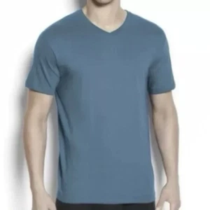 Camiseta interior Alfani para hombre azul calce clásico cuello en V talla S - Imagen 1 de 4