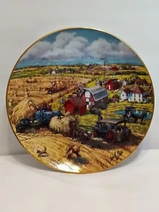 "Down On The Farm" Danbury Mint 8" plate 1991 #AB3072 Vintage American Farm Coll - Picture 1 of 9