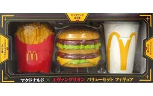 McDonald's x Evangelion Collaboration Value Set Figure Japan Limited Used - Picture 1 of 9