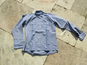 Navy Board Shirt Feldhemd Sailor Chambray Hemd Army True Vintage Feldhemd 5K - Bild 1 von 2