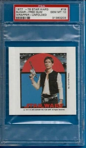 1977 Star Wars Sugar-Free Gum Wrapper #19 Han Solo  Harrison Ford Rookie Psa 10  - Picture 1 of 2
