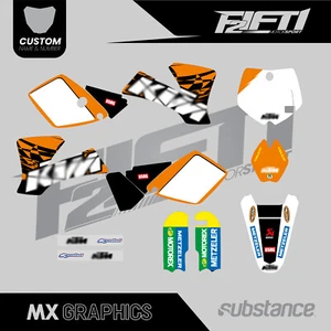Mid Range Graphics Kit To Fit KTM SX 65 2002 2003 2004 2005 2006 2007 2008 - Picture 1 of 4