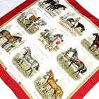 Used HERMES Carre 90 Scarf Les Robes/Horse Ivory Red Multi