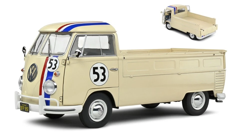 Vw T1b Pick / Up #53 1950 Herbie 1:18 Model SOLIDO - Immagine 1 di 1