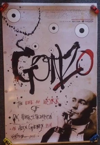 "GONZO: LIFE WORK of HUNTER S THOMPSON" Original 2008 1SH MOVIE POSTER - 27"x40" - Picture 1 of 5