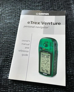 eTrex Venture GARMIN personal navigator owner's manual reference guide ONLY - Zdjęcie 1 z 4