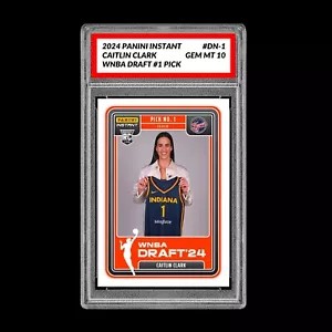 Caitlin Clark WNBA Draft 1st Graded Gem Mint 10 RC Rookie 2024 Panini Instant - Picture 1 of 2