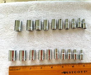 Juego de enchufes de controlador de trinquete métrico y SAE Allied de 20 piezas de colección - Imagen 1 de 8
