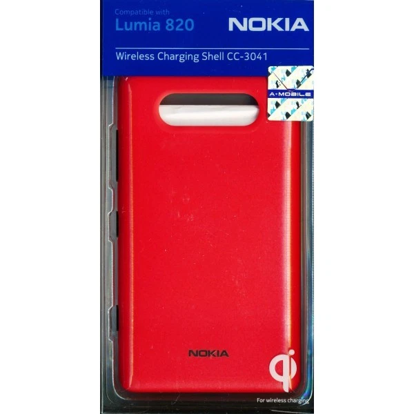 Carcasa de carga inalámbrica genuina Nokia CC-3041-R para Lumia 820 - roja Foto 1 de 1