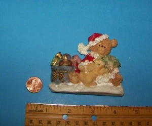 Christmas Teddy Bear Magnet Vintage Refrigerator Magnet - Imagen 1 de 2