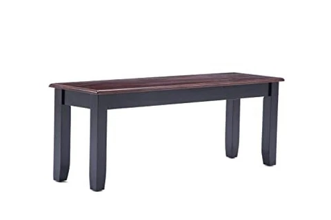 Boraam Bloomington Bench, Black/Cherry Cover
