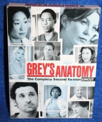Greys Anatomy - Season 2: Uncut (DVD, 2006, 6-Disc Set) - Image 1 of 4